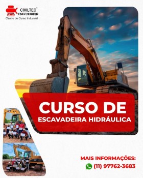 Curso de Escavadeira Hidráulica com Certificado Curso de Escavadeira Hidráulica com Certificado