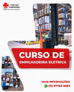 Curso de Operador de Empilhadeira Retrátil em Arujá
