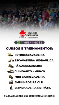 Curso de Operador de Maquinas Pesadas no Centro Curso de Operador de Maquinas Pesadas no Centro