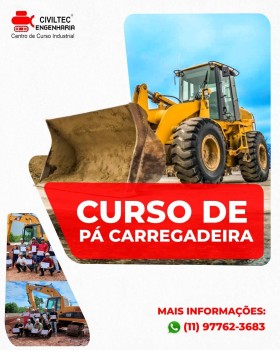 Curso de Operador de Pá Carregadeira no Jardim Normandia - Guarulhos