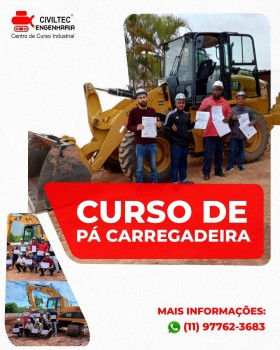 Curso para Operador de Maquinas Pesadas no Jardim Flor da Montanha - Guarulhos